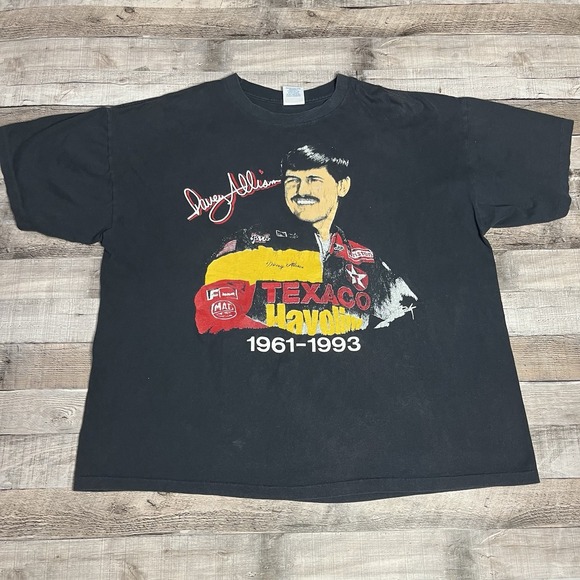 Premier Sportswear Other - Davey Allison Shirt Size 2XL Black Vintage 90s NASCAR Racing Tee